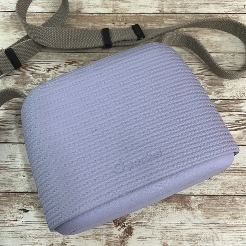 Italy Fullspot O Pocket O Bag Crossbody Silica Woven Bag Purple Lavender Bag